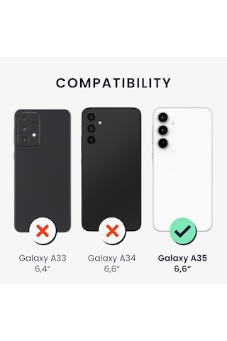 Teknomoda Samsung Galaxy Uyumlu A35 Kılıf 360 Şeffaf Ön Arka Korumalı Şeffaf Silikon