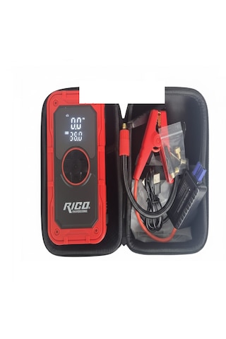 Hakkan Torna Rico Professional 4'ü 1 Arada Akü Takviye Cihazı 150 Psı Lastik Şişirme Pompası Hızlı Şarj