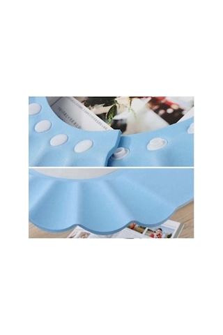 Lexroo Bebek Için Banyo Ve Havuz Kullanımına Uygun Kulaklıklı Çıtçıt Düğmeli Su Köpük Koruyucu Şapka Çok Renkli