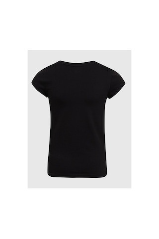 Gap Kız Çocuk Logo T-shirt Siyah-24505