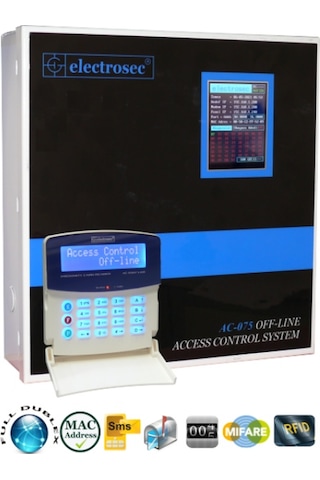 Electrosec Ac-075eth Güvenlik Amaçlı Off-line Ve Online Kartlı Geçiş Sistemi