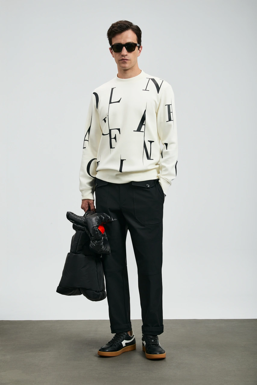 Lufian Tıffany Erkek Sweatshirt Kırık Beyaz Kırık Beyaz 112030184100510 Kırık Beyaz