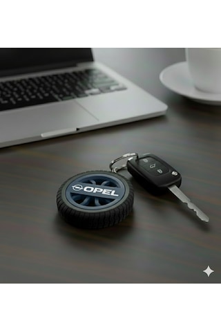 Opel Uyumlu Özel Tasarım Anahtarlık - Premium Hafif Ve Dayanıklı Mavi