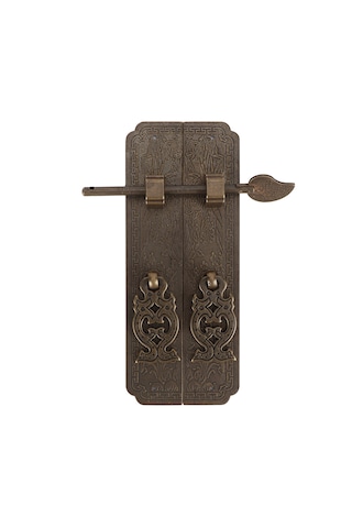 Çin Tarzı Kapı Kolu Seti Antik Bakır Bahçe Kapı Kulpu Huiliang