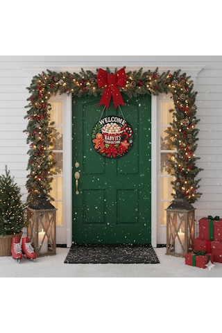 Welcome Kapı Ve Duvar Süsü It's Cold Outside 30x30