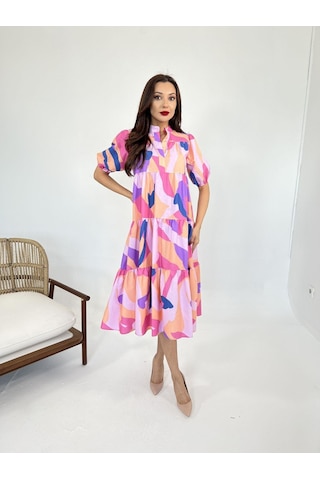Efnaz Style 5522 Elbise-sassari Altın