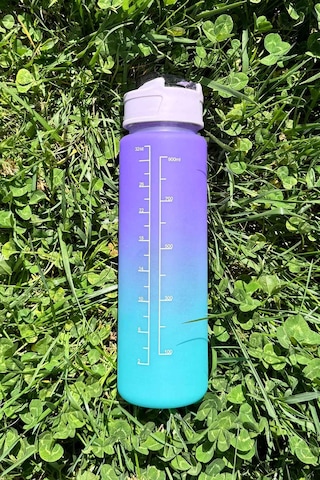 Pikas Motivasyonel Su Matarası Su Şişesi Suluk 900 Ml Tritan Spor Salonu Su Şişesi Bpa Içermez Suluk Çok Renkli