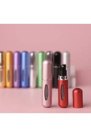 Mobgift Doldurulabilir Mini Parfüm Şişesi Çanta Içi Mini 5 Adet