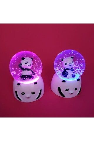Cosmos E-ticaret Mini Işıklı Panda Kar Küresi