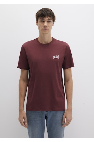 Mavi - Mavi Logo Baskılı Bordo Tişört 0611714-70396 Bordo