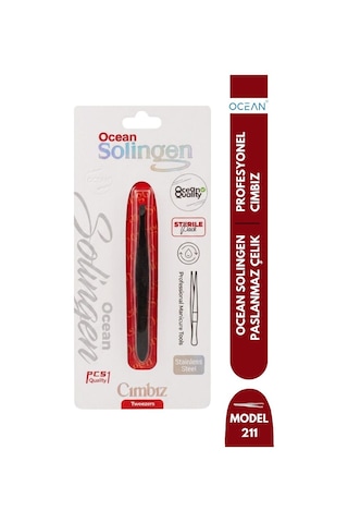 Ocean Solingen Cımbız Siyah İnce Uçlu Asu-211