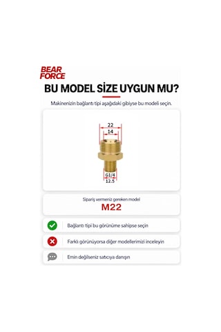 Robeve Bear Force Foam Lance Köpük Yapıcı Aparat 1l Köpük Aparatı Basınçlı Yıkama Makineleri Için Köpük Aparatı Çift Nozzle İle Birlikte Foam Canon M22 Dişli Bağlantılı