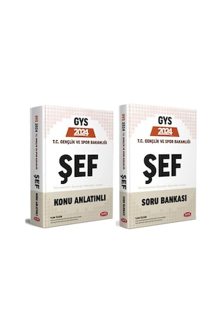 Data 2024 Gys T.c. Gençlik Ve Spor Bakanlığı Şef Soru Ve Konu 2 Li Set Data Yayınları