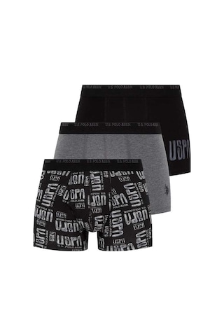 U.S. Polo Assn. U.s Polo Assn. 80338 Erkek 3 Lü Boxer-antrasitmelanj&siyah&grimelanj Antrasit