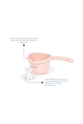 Babyjem 5 Parça Bebek Banyo Küvet Seti Pembe