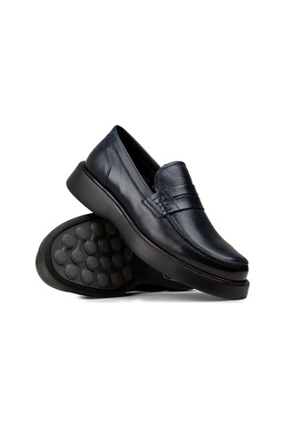 Deery Erkek Hakiki Deri Lacivert Loafer - F6683mlcvp01 Lacivert