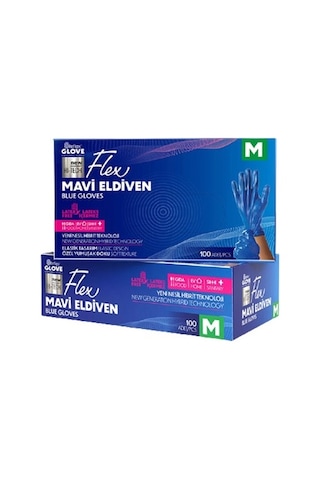 Reflex Flex Mavi Pudrasız Tpe Eldiven 100'lü Reflex Flex Mavi Pudrasız Tpe Eldiven 100'lü