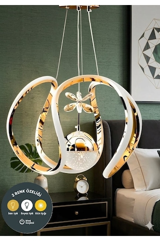Lzy Avize Store Tek Toplu Amissos Gold Sarkıt Avize Salon, Yemek Masası, Mutfak, Antre Ve Çocuk Odası Aydınlatma