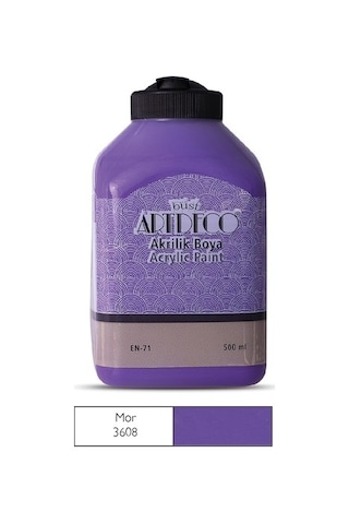 Artdeco Akrilik Ahşap Boyası 500 Ml 3608 Mor