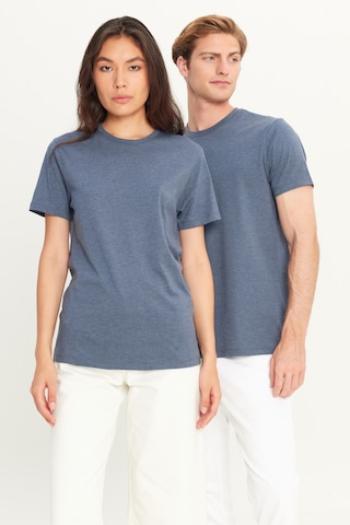 AC&Co / Altınyıldız Classics 4A4800000001INJXS Slim Fit Bisiklet Yaka Kısa Kol Pamuklu Erkek Tişört İndigo Melanj