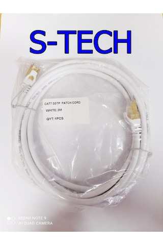 S-Tech Sstp Cat 7 - Cat 6A / 3 Metre Pach Kablo İnternet