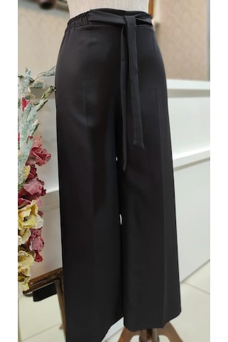 Alisma Moda Bol Paça Kadın Pantolon Siyah