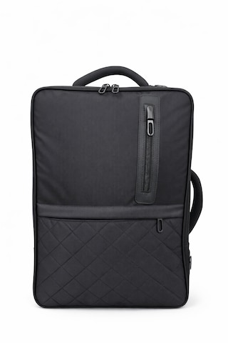 Çantachım Sırt Çantası Laptop 15.6" İnç Usb Aparatlı Omuz Askılı Su Geçirmez Siyah -Siyah