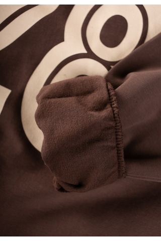 Cigit Şardonlu Karyoka Detaylı Baskılı Sweatshirt Takım 2-10 Yaş Kahverengii Kahverengi