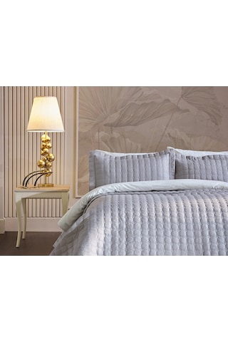 Doqu Flash Yatak Örtüsü Çift Kişilik Gri Diğer