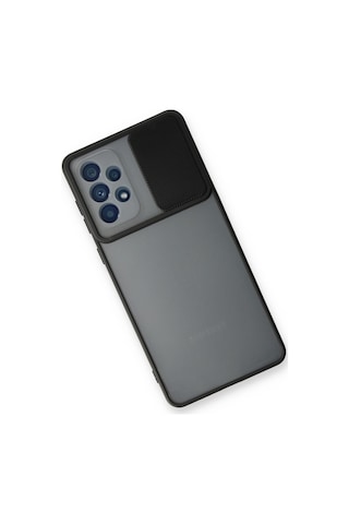 Newface - 232 - Samsung Galaxy Uyumlu A33 5g Kılıf Palm Buzlu Kamera Sürgülü Silikon - Csmo-tex - - Siyah Sıyah