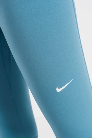 Nike Pro 365 Dri Fit Training Mid Rise Full Length Tight Fit Toparlayıcı Tayt Açık Mavi Açık Mavi