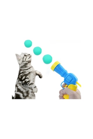 Konyax Peluş Top Atan İnteraktif Kedi Oyuncağı