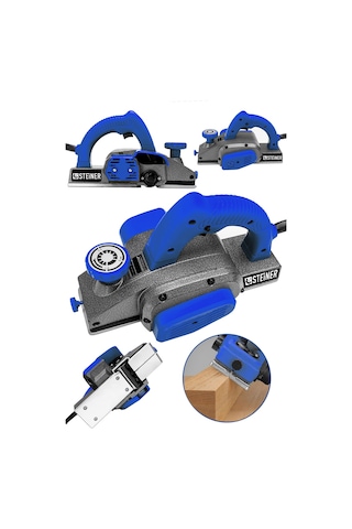 Steiner 3400 Watt Çift Bıçaklı Planya Rende Makinesi Mavi