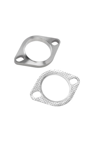 Hombey Stainless Steel Exhaust Flange Connection Kit - 2.5" 63mm - Universal Fit For Downpipe, Catback, Headers - High Sealing, Noise Reduction Tu-fln25