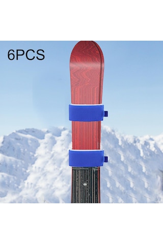 Dolıty 6 Adet Kayak Kayışları Bağlamalar Bağlantı Mavi Mavi