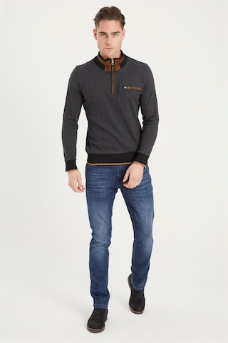 1039 Dewberry Erkek Sweatshırt-desenli Antrasit Desenli Antrasit
