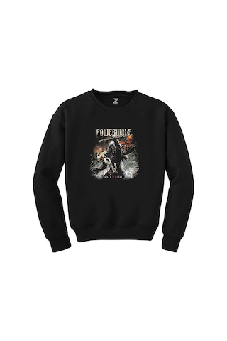 Powerwolf Call of The Wild Siyah Sweatshirt Beyaz