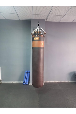 Silindir Kum Torbası 180x45 Cm Suni Deri Kahverengi Silindir Kum Torbası 180x45 Cm Suni Deri Kahverengi