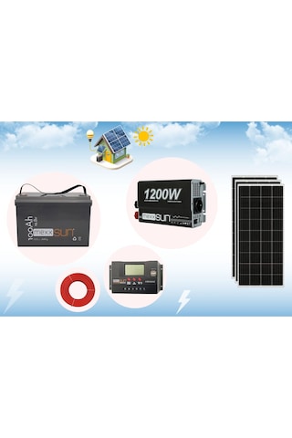 Yayla Paketi Lifepo4 Akülü Güneş Panelli Sistem