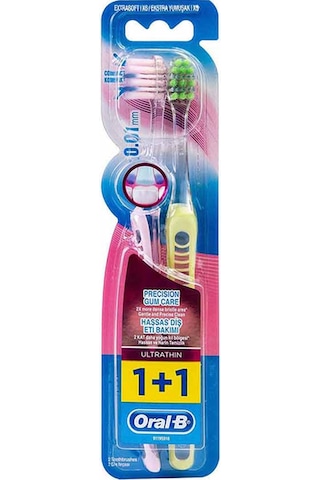 Oral-B Diş Fırçası UltraThin Kompakt Hassas Diş Eti Bakımı Ekstra Yumuşak 2'li Fırsat Paketi