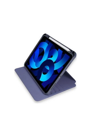 Northcity Apple Uyumlu İpad Pro 11 2021 Kılıf Ling 360 Kalemlikli Tablet Kılıf - Lacivert Klavyeli Kılıf