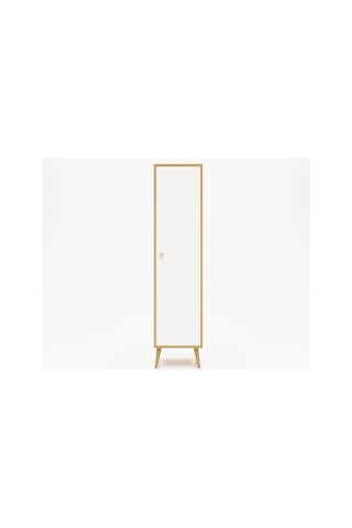 Floradesign Milano Gardırop /elbise Dolabı Tek Kapaklı Dolap Beyaz/meşe