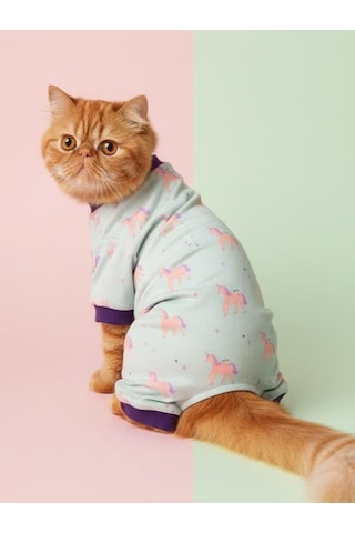 Bella Pony Pamuklu Kedi Tulum Pijama