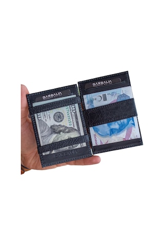 Garbalia Magic Hakiki Deri RFID Engelleyici Unisex-Siyah
