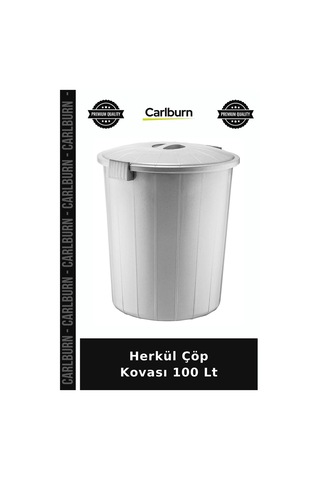 Özel Seri Herkül Çöp Kovası 100 Lt Fabrika Genişlik