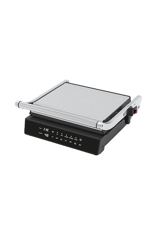 Sinbo SSM-2596 2000 W Dijital Ekranlı Sıcaklık Ve Zaman Göstergeli Döküm Plakalı Izgara Ve Tost Makinesi