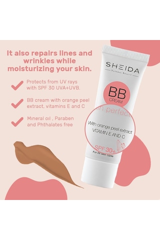 Bb Krem Spf 30+ Yüksek Kapatıcı, Mat İpeksi Bitiş, Cilt Tonu Eşitleyici, Uzun Süre Kalıcı, Vitamin C & E İçerikli 50 Ml - Koyu Belirtilmemiş