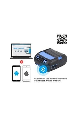 Bluetooth Taşınabilir Termal Etiket Yazıcı