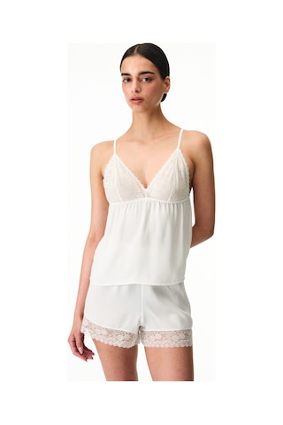 Penti Kırık Beyaz Bridal Charming Şortlu Pijama Takımı