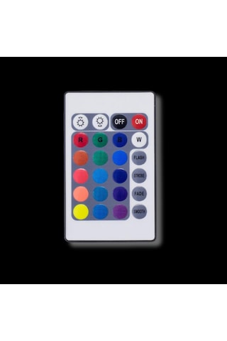 Rgb Led Şerit Kumandalı Kontrol Modülü 12v 24 Tuş Ir Uzaktan Kumanda, Renk Ve Efekt Ayarlı Standart